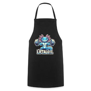 Fitness Musculation Musculation Axolotl LIFTALOTL - Tablier de cuisine - noir - Devant - AI Model Male 185 dark (185cm)