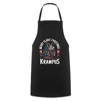 Krampus Knecht Ruprecht Perchten Nikolaus - Kochschürze - Schwarz - Vorne - AI Model Male 185 dark (185cm)