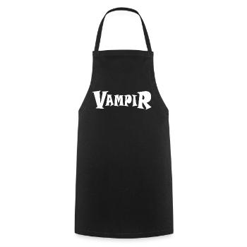 VAMPIR - Kochschürze - Schwarz - Vorne - AI Model Male 185 dark (185cm)