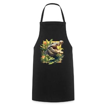 Crocodiles Crocodile - Tablier de cuisine - noir - Devant - AI Model Male 185 dark (185cm)
