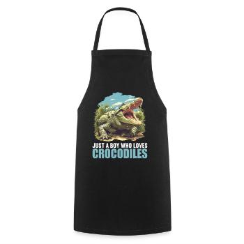 Crocodiles Crocodile - Tablier de cuisine - noir - Devant - AI Model Male 185 dark (185cm)