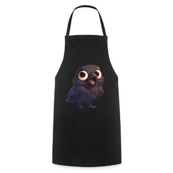 Crows Crow - Cooking Apron - black - Front - AI Model Male 185 dark (185cm)