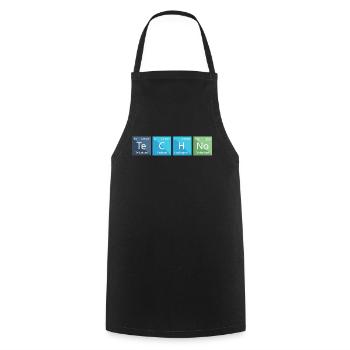 Techno Liebhaber Periodensystem Chemie - Kochschürze - Schwarz - Vorne - AI Model Male 185 dark (185cm)