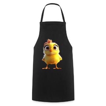 Poulet Poulet Poule Ferme Fermier Poulets mignons - Tablier de cuisine - noir - Devant - AI Model Male 185 dark (185cm)