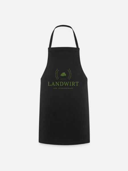 Farmer Passion Emblem - Cooking Apron - black
