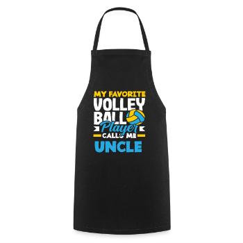 Mein Lieblings Volleyballspieler Nenn Mich Onkel - Kochschürze - Schwarz - Vorne - AI Model Male 185 dark (185cm)