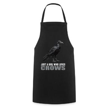Crows Crow - Cooking Apron - black - Front - AI Model Male 185 dark (185cm)