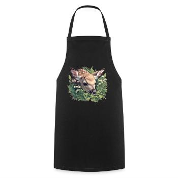 Cerf Cerf - Tablier de cuisine - noir - Devant - AI Model Male 185 dark (185cm)
