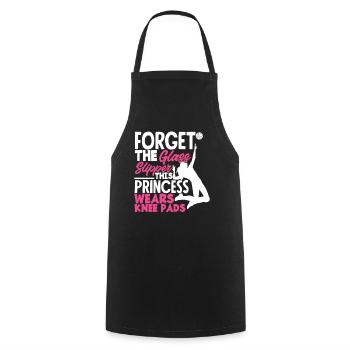 This princess plays volleyball - Cooking Apron - black - Front - AI Model Male 185 dark (185cm)