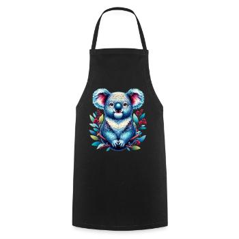 Koala - Cooking Apron - black - Front - AI Model Male 185 dark (185cm)