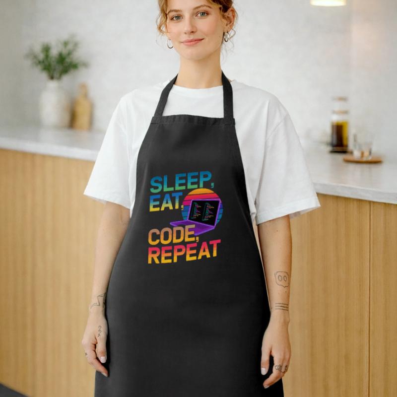 Sleep Eat Code Repeat Geschenk für Coder Kochschürze