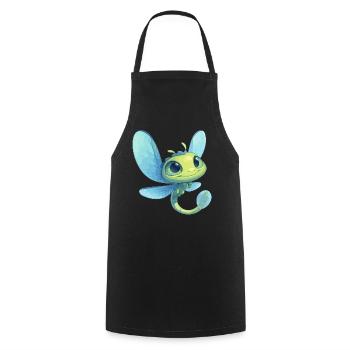 Dragonflies Dragonfly - Cooking Apron - black - Front - AI Model Male 185 dark (185cm)