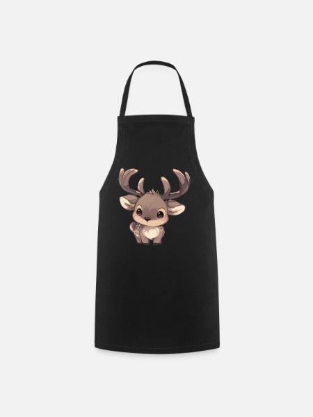 Moose Moose - Cooking Apron - black