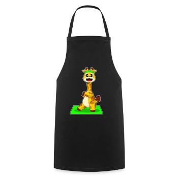 Giraffe Yoga Fitness Gymnastik - Kochschürze - Schwarz - Vorne - AI Model Male 185 dark (185cm)