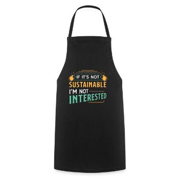 Environmental Scientist If It's Not Agriculturist - Cooking Apron - black - Front - AI Model Male 185 dark (185cm)