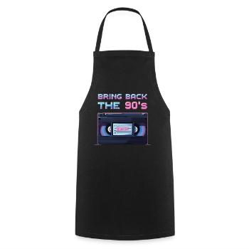 Ramenez la boombox rétro des années 90 - Tablier de cuisine - noir - Devant - AI Model Male 185 dark (185cm)