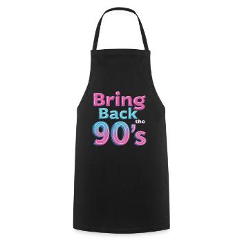 Ramenez la boombox rétro des années 90 - Tablier de cuisine - noir - Devant - AI Model Male 185 dark (185cm)