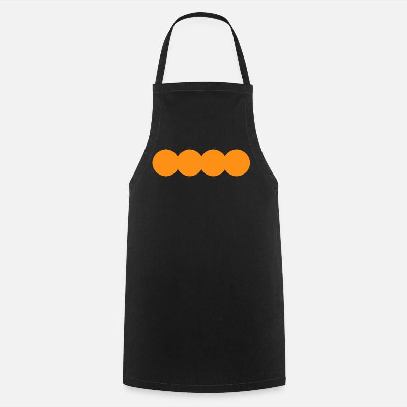 Simple Circle - Cooking Apron - black