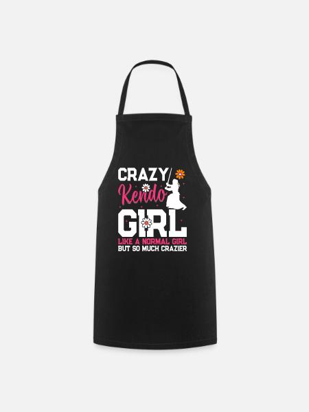 Kendo Girls Kendo Wrestler Crazy Kendo girl - Kochschürze - Schwarz