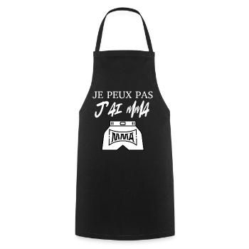 I can't I have mma - Cooking Apron - black - Front - AI Model Male 185 dark (185cm)