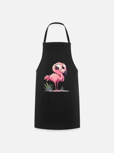 Flamingos Flamingo - Kochschürze - Schwarz