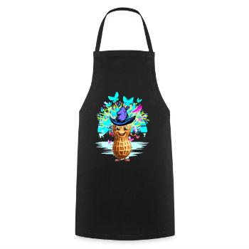Cacahuète Cacahuètes Enfants Enfant Printemps Noix Magique - Tablier de cuisine - noir - Devant - AI Model Male 185 dark (185cm)