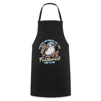 Bird Enthusiast Proud Member Of The Nature Lover - Cooking Apron - black - Front - AI Model Male 185 dark (185cm)