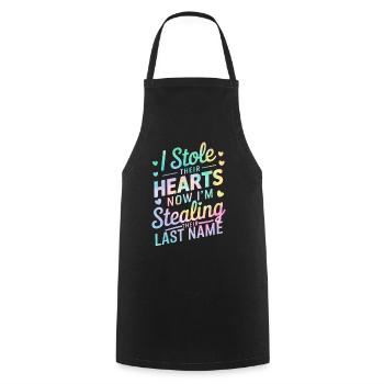 Funny Adoption Tie Dye Foster Care Parenthood - Cooking Apron - black - Front - AI Model Male 185 dark (185cm)