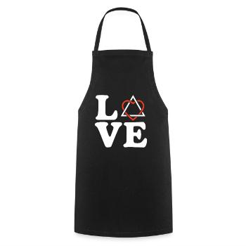 Love Funny Adoption Parenthood Gotcha Day Adopt - Cooking Apron - black - Front - AI Model Male 185 dark (185cm)