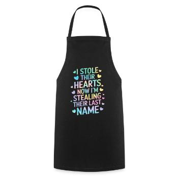 Funny Foster Care Tie Dye Parenthood Adoption - Cooking Apron - black - Front - AI Model Male 185 dark (185cm)