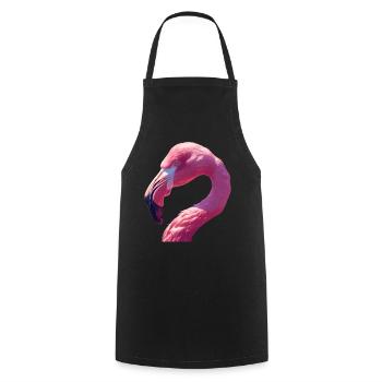 Flamingos Flamingo - Kochschürze - Schwarz - Vorne - AI Model Male 185 dark (185cm)