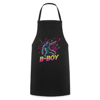 B-Boy Breakdance Breakdancer Urban Hip Hop - Cooking Apron - black - Front - AI Model Male 185 dark (185cm)
