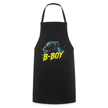 B-Boy Breakdance Breakdancer Urban Hip Hop - Cooking Apron - black - Front - AI Model Male 185 dark (185cm)