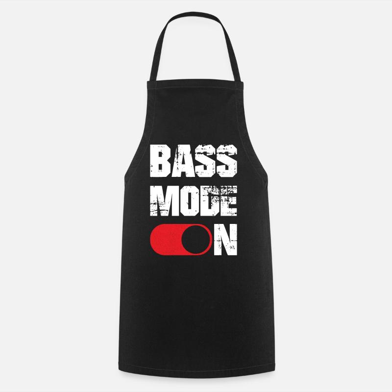 Bass mode on funny - Cooking Apron - black