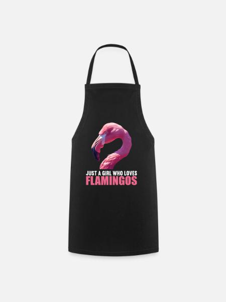 Flamingos Flamingo - Kochschürze - Schwarz