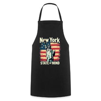 New York State of Mind Statue of Liberty Nyc - Cooking Apron - black - Front - AI Model Male 185 dark (185cm)