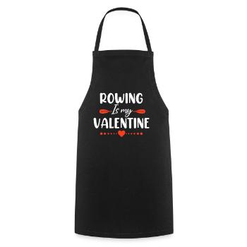 Rudern Ist Mein Valentinstag Steuermann Lustiges Rudern - Kochschürze - Schwarz - Vorne - AI Model Male 185 dark (185cm)