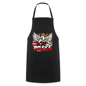 Polska Poland Eagle Superhero Flag Gift - Cooking Apron - black - Front - AI Model Male 185 dark (185cm)