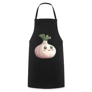 Ail - Tablier de cuisine - noir - Devant - AI Model Male 185 dark (185cm)