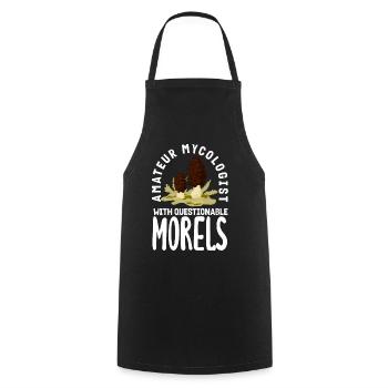 Mushroom pickers with questionable morels - Cooking Apron - black - Front - AI Model Male 185 dark (185cm)