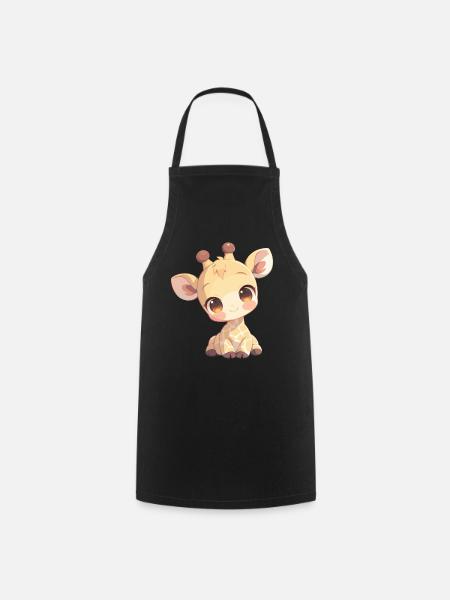 Girafes Girafe - Tablier de cuisine - noir