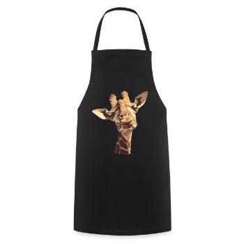 Giraffen Giraffe - Kochschürze - Schwarz - Vorne - AI Model Male 185 dark (185cm)