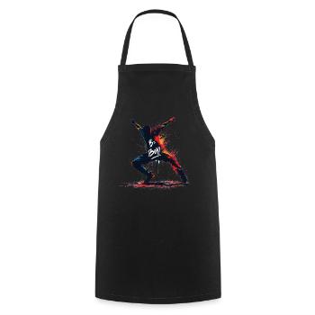 B-Boy Breakdance Hip Hop Dance Danseuse Breakdance - Tablier de cuisine - noir - Devant - AI Model Male 185 dark (185cm)