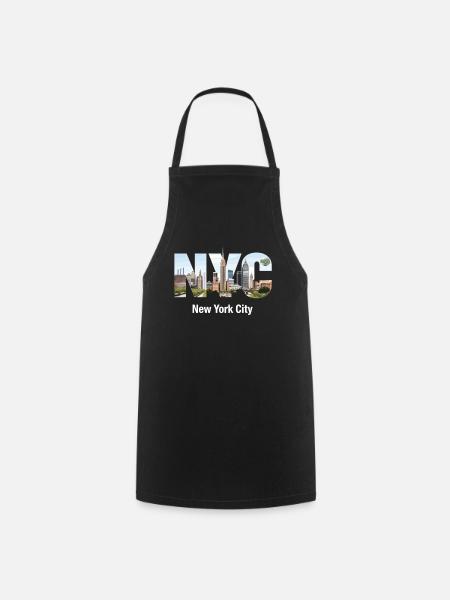New York – Horizon de New York New York - Tablier de cuisine - noir