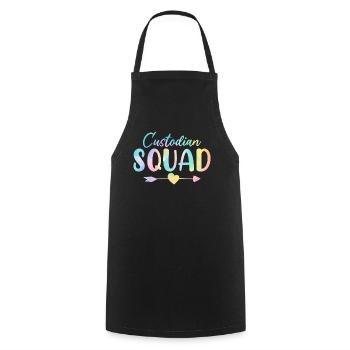 Gardien Squad Tie Dye Maid Cleaner School - Tablier de cuisine - noir - Devant - AI Model Male 185 dark (185cm)