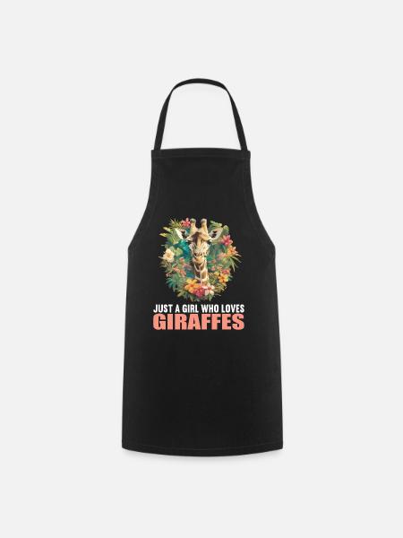 Giraffen Giraffe - Kochschürze - Schwarz