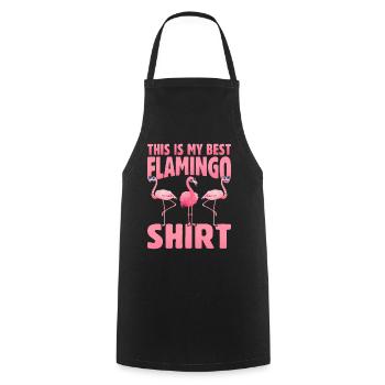 C’est ma meilleure chemise de flamant rose - Pink Flamingo - Tablier de cuisine - noir - Devant - AI Model Male 185 dark (185cm)