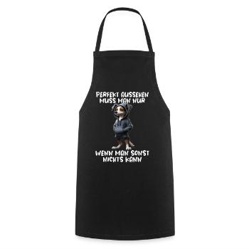 Funny Dog Saying Animal Lover Funny Dog Dog - Cooking Apron - black - Front - AI Model Male 185 dark (185cm)