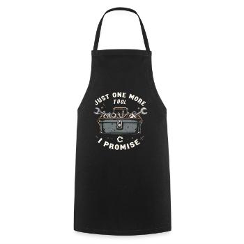 Just One More I Promise Craftsmen Crafts - Cooking Apron - black - Front - AI Model Male 185 dark (185cm)