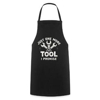 Just One More I Promise Craftsmen Crafts - Cooking Apron - black - Front - AI Model Male 185 dark (185cm)